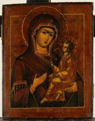 Тихвинская икона Божией Матери. XIX в. После реставрации